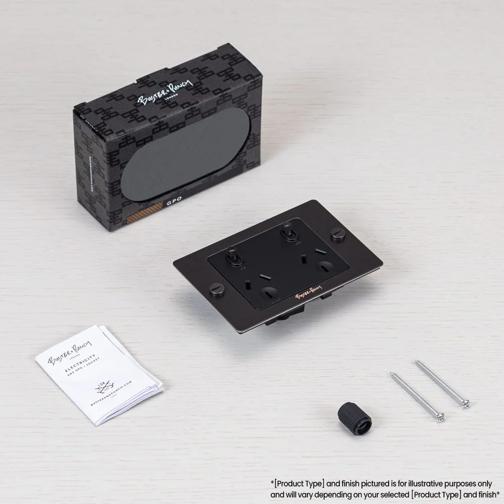 Buster and Punch 2G GPO Socket 1 USB - Available in Various Finishes - Image 4