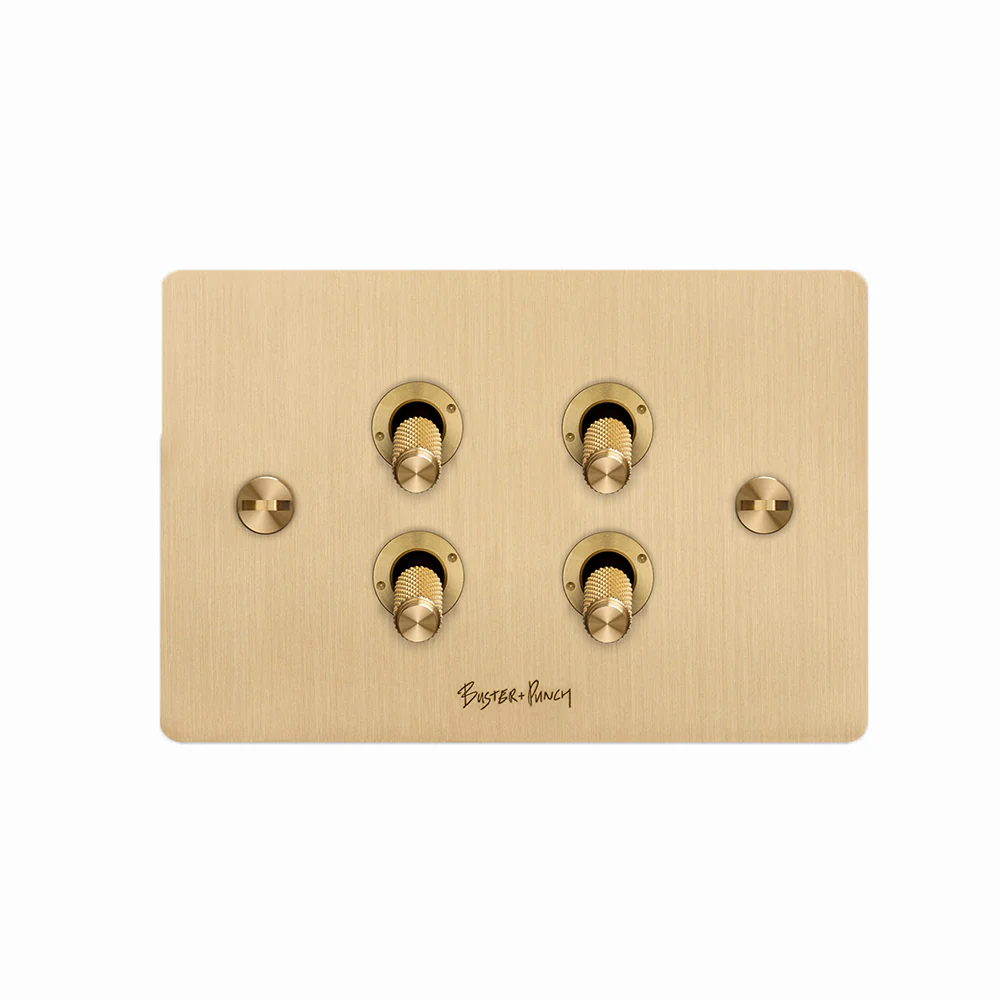 Buster and Punch 4G Toggle Switch Solid Metal Flat Plate - Available in Various Finishes - Image 6