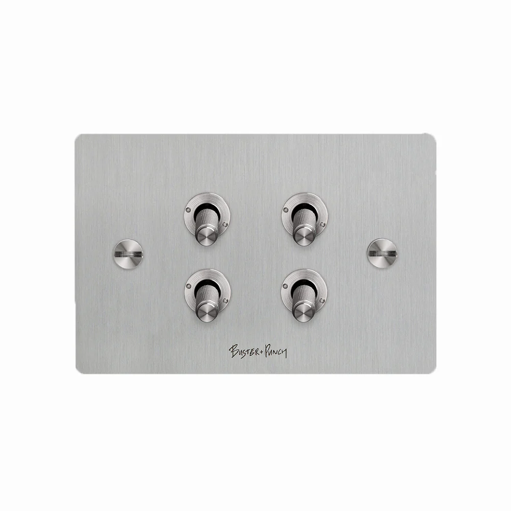 Buster and Punch 4G Toggle Switch Solid Metal Flat Plate - Available in Various Finishes - Image 8