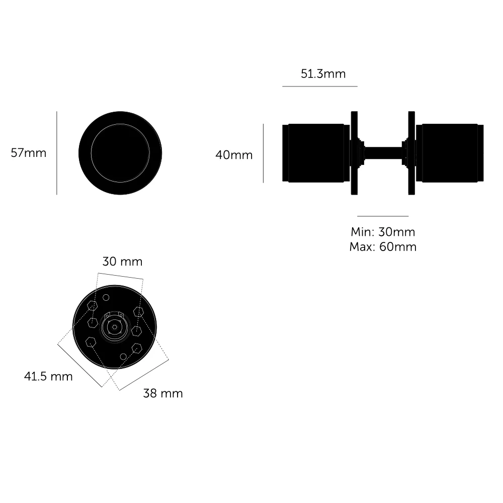 Buster and Punch Door Knob set Linear - Available in Various Finishes - Image 6