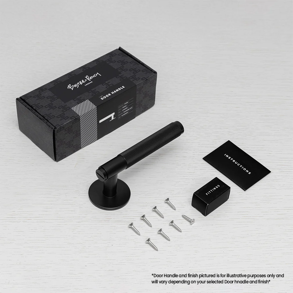 Buster and Punch Dummy Fixed Door Handle Single-sided Cross - Available in Various Finishes - Image 4