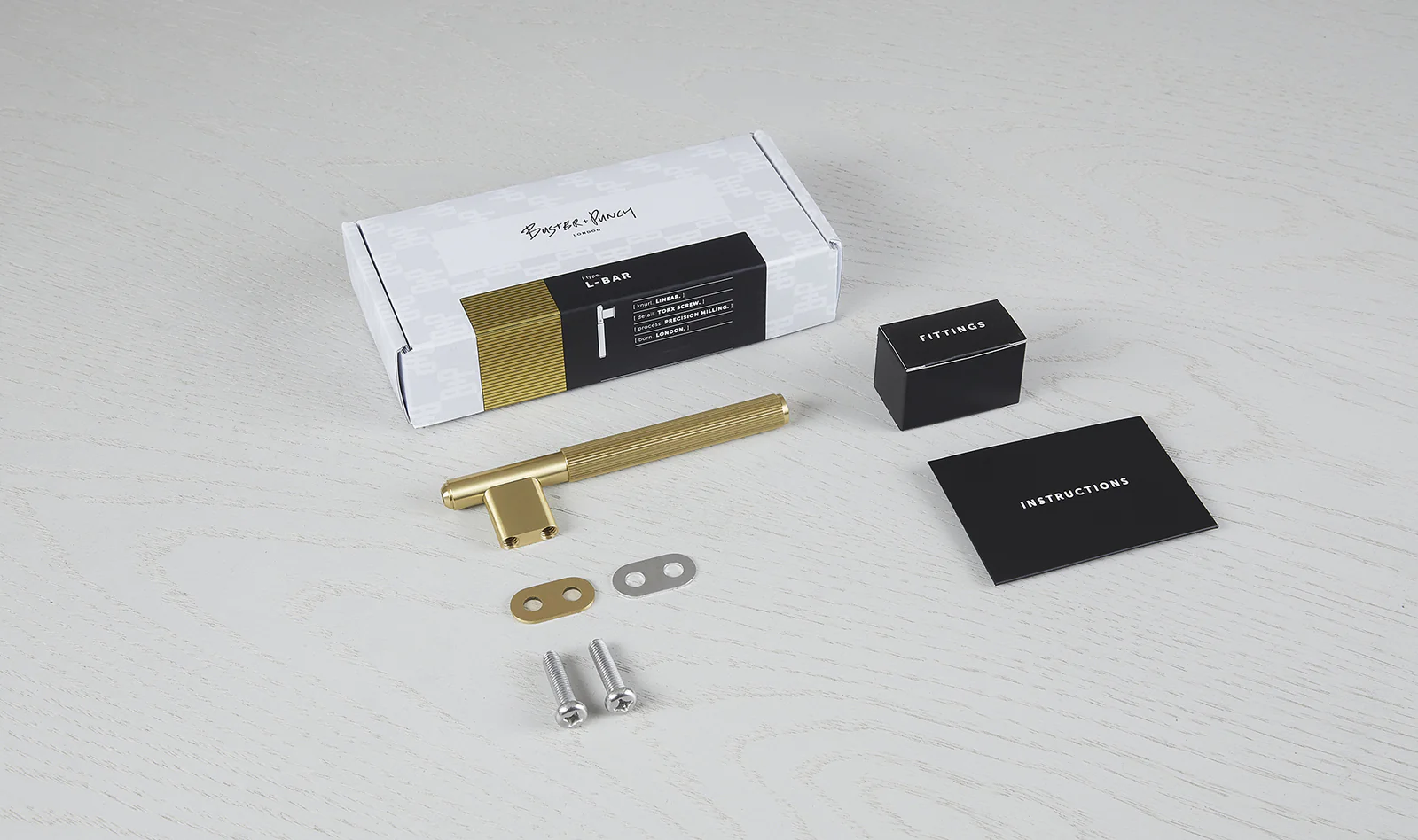 Buster and Punch L-Bar Cabinet Pull Handle 125mm - Available in Various Finishes - Image 5