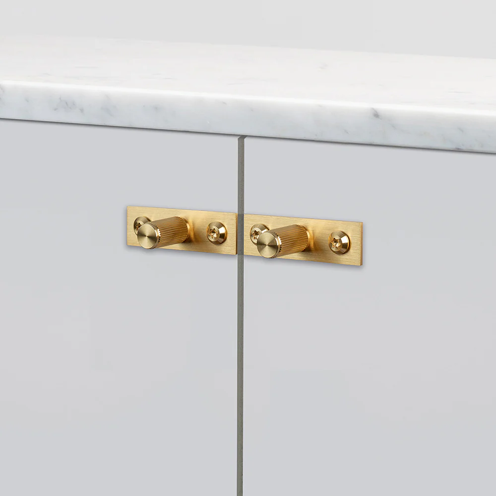 Buster and Punch Linear Furniture Knob Set with Back Plate 12mm - Available in Various Finish - Image 4