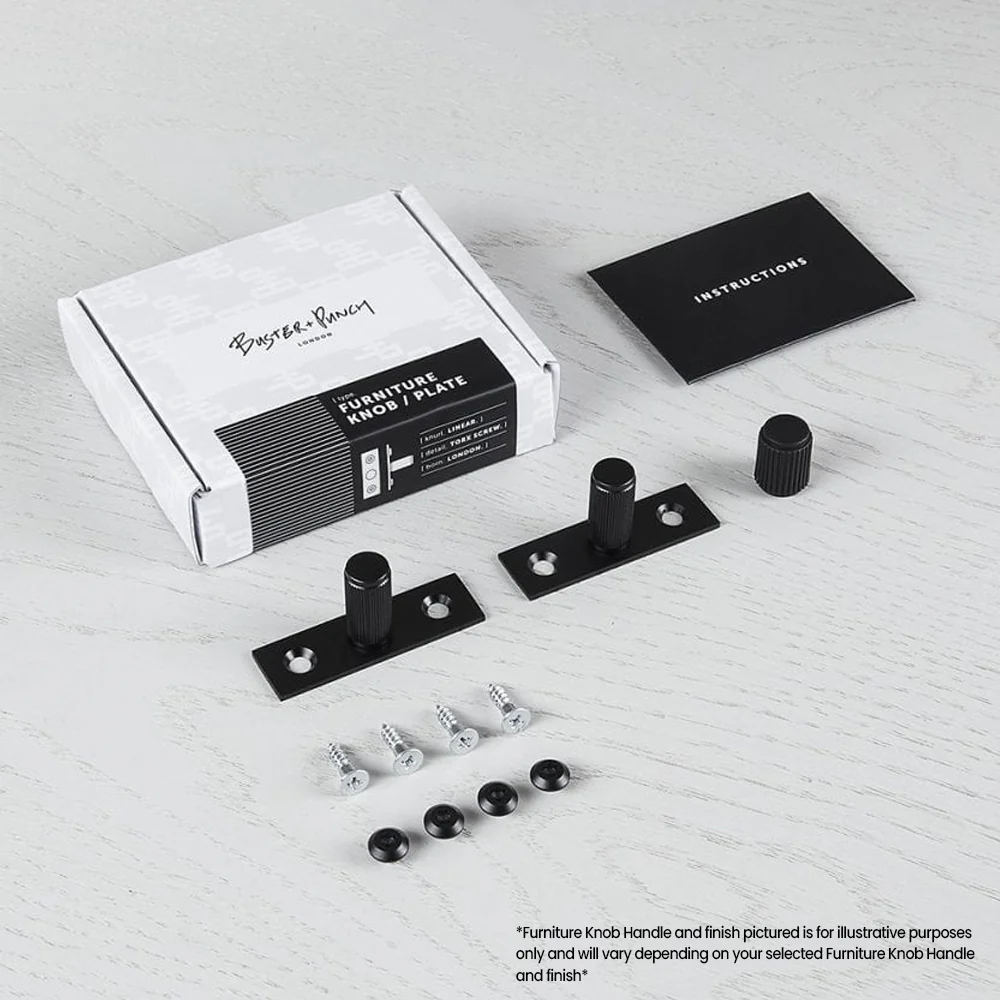 Buster and Punch Linear Furniture Knob Set with Back Plate 12mm - Available in Various Finish - Image 7