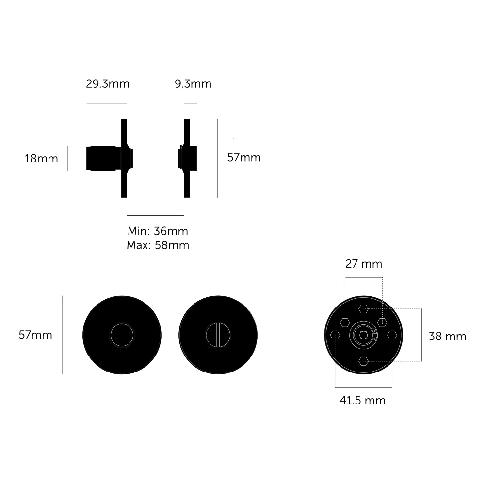 Buster and Punch Door Thumbturn Lock Linear - Available in Various Finishes - Image 6