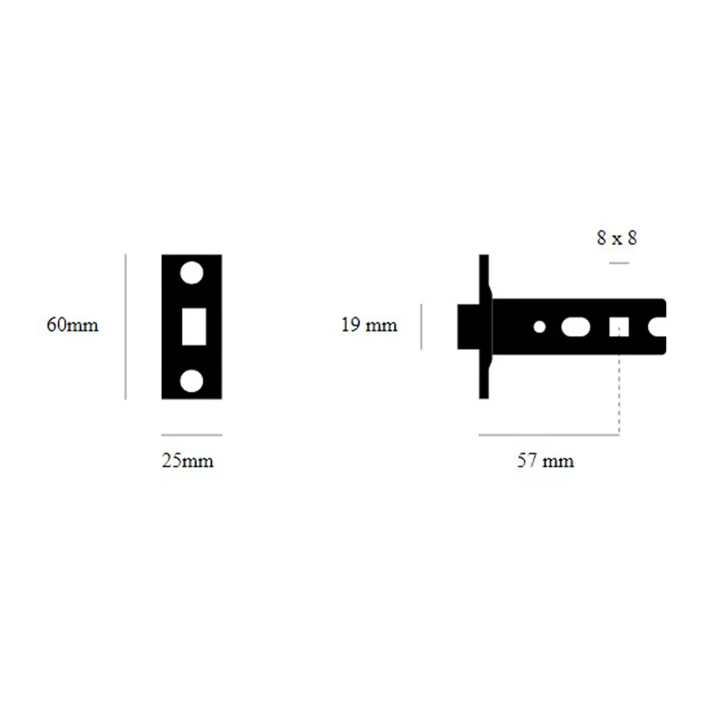 Buster and Punch Tubular Latch for Door Handle - Available in Various Finishes - Image 3