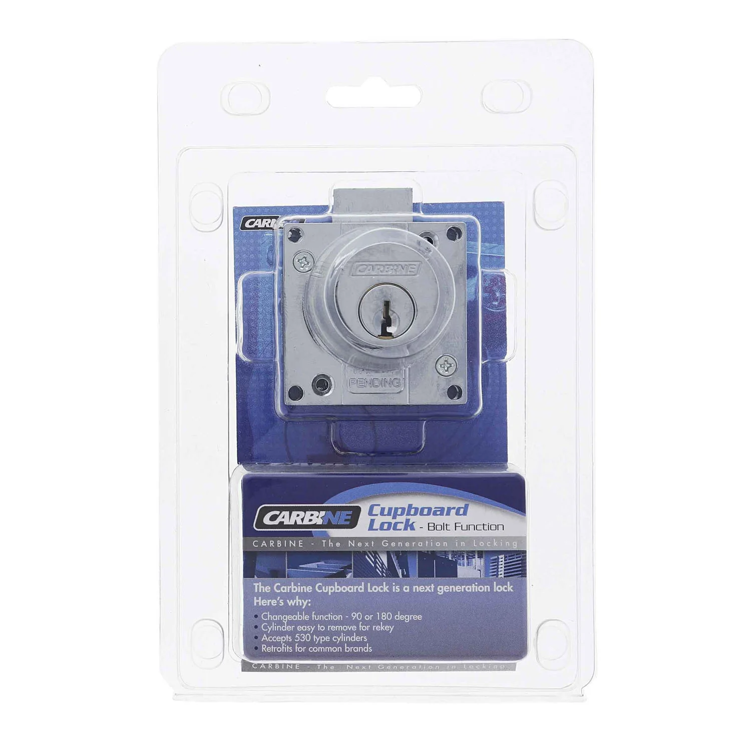 Carbine CCL Cupboard Lock Bolt Display Pack Chrome Plate CCL1CPDP - Image 2