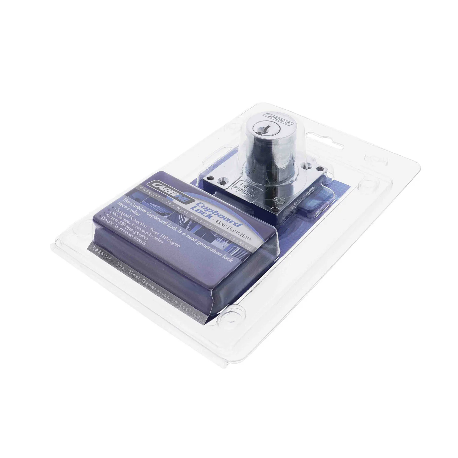 Carbine CCL Cupboard Lock Bolt Display Pack Chrome Plate CCL1CPDP - Image 3