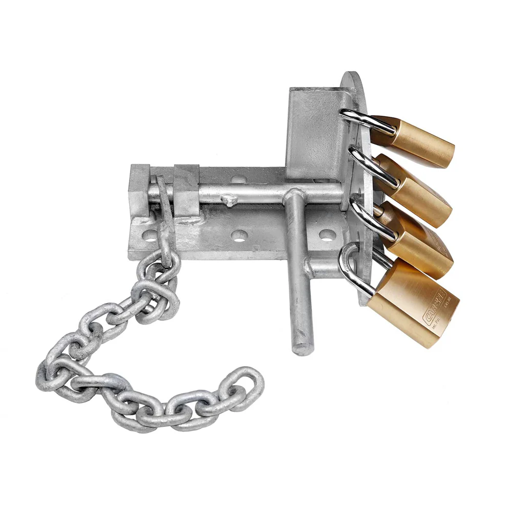 Carbine Multi Padlock Gatelock Galvanised Steel CMPS-7 - Image 2