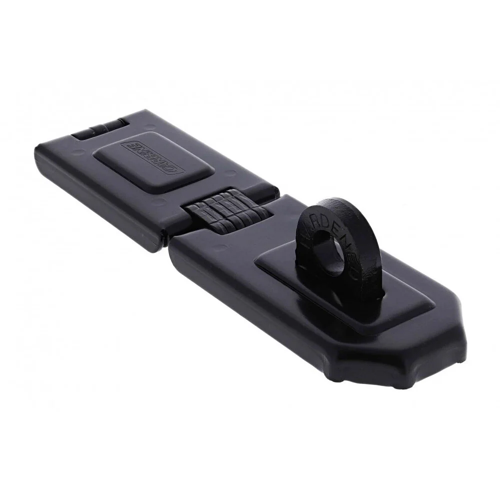 Carbine Single Hinge Hasp & Staple 160x45mm Suits 9.5mm Shackle Display Pack C1075DP