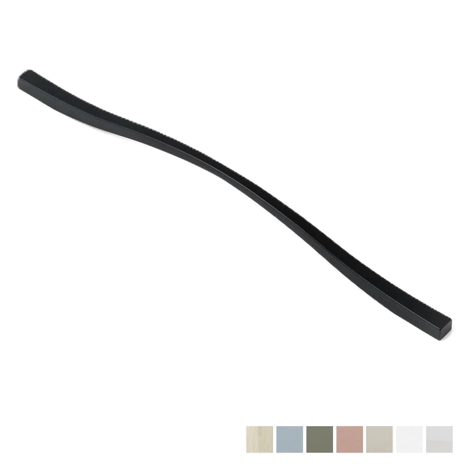 Castella Dune Cabinet Curved Wave Handle - Available in Various Finishes and Sizes