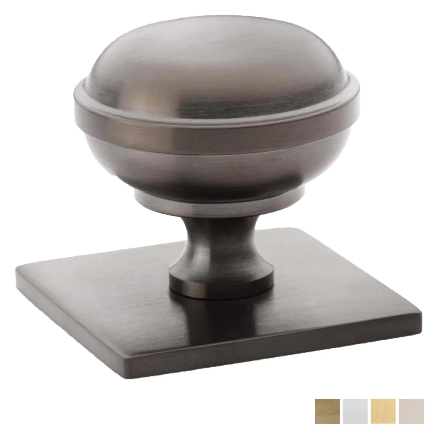 Castella Hastings Cabinet Knob on Backplate 34mm - Available in Various Finishes
