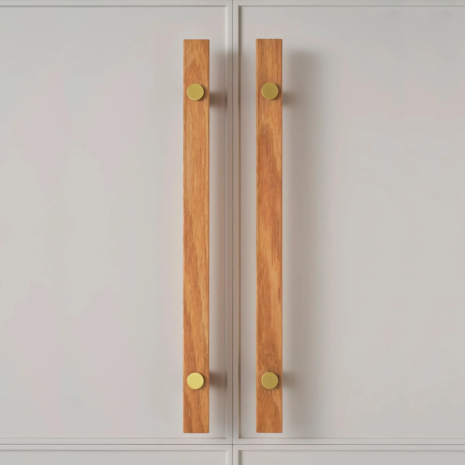 Castella Hydrowood Entrance Handle with Face Caps - Available in Various Finishes, Fixings and Sizes - Image 3