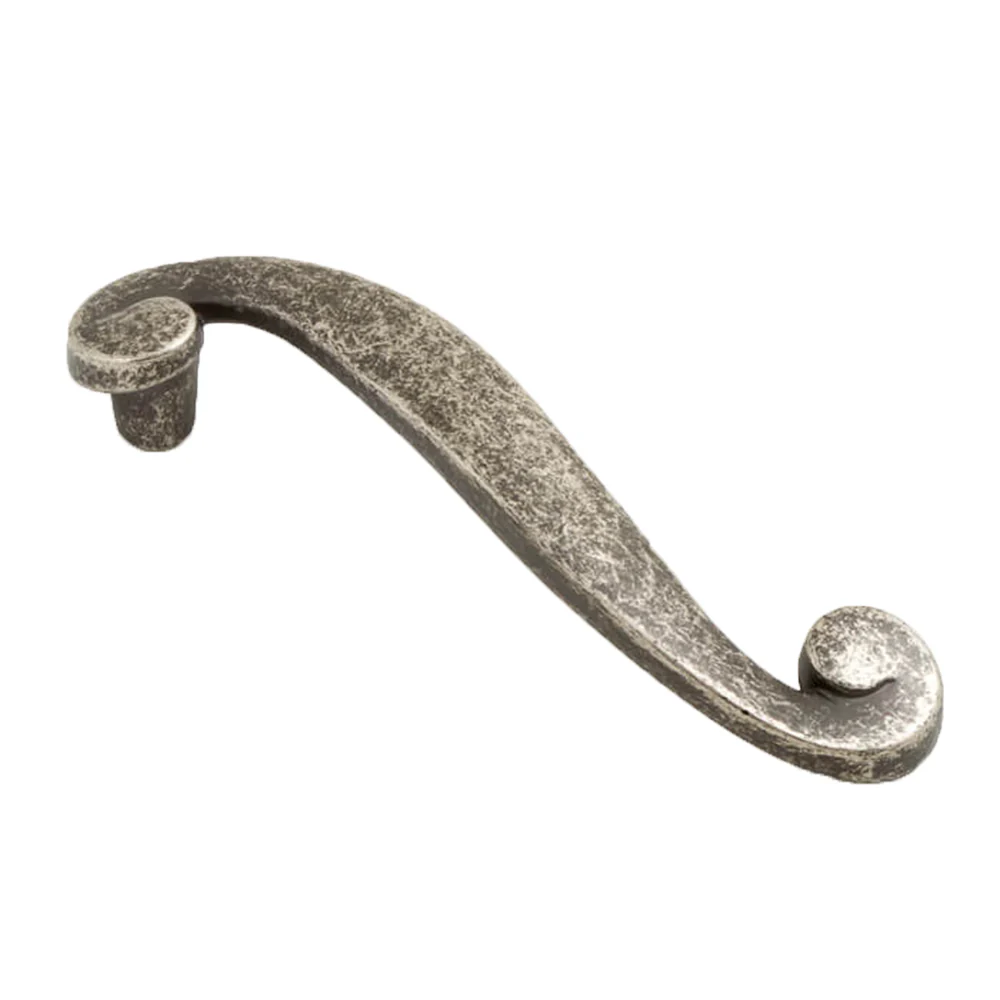 Castella Plume Cabinet Handle - Available in Antique Brass and Rustic Tin - Image 3