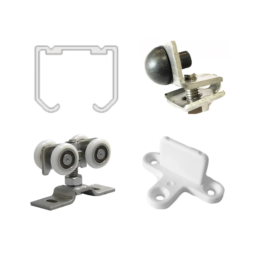 Centor A9T Aluminium Top Fix Track Set For Single Doors - Image 3