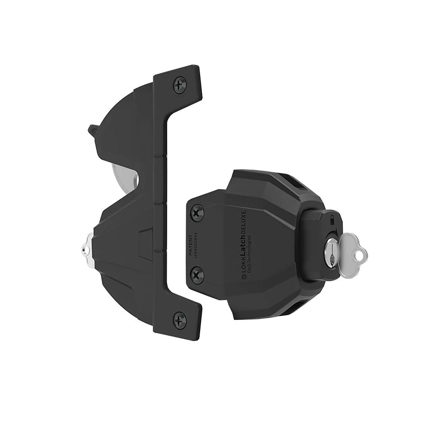 D&D LokkLatch Deluxe Gate Lock Key Lockable Keyed To Differ LLD3LD - Image 2
