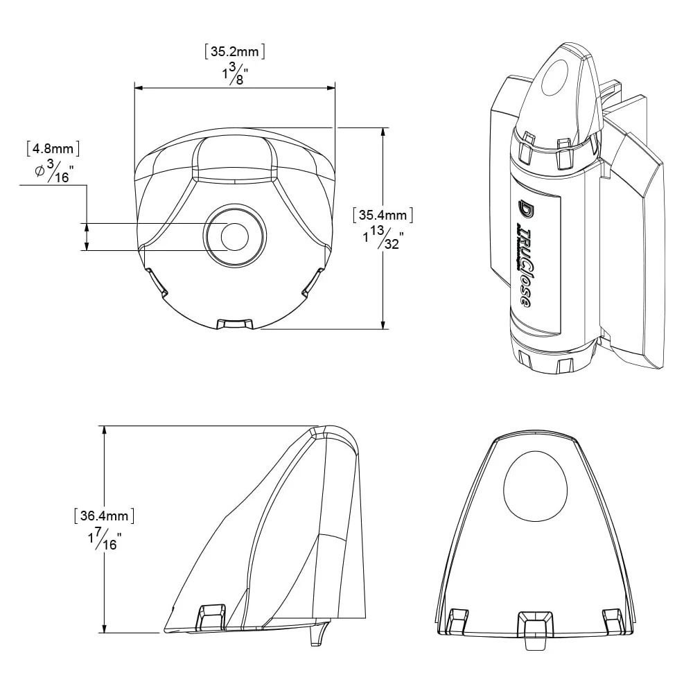 D&D TruClose Safety Cap To Suit Heavy Duty TCHD Series 3 Gate Hinge TCHDCAPS3 - Image 3