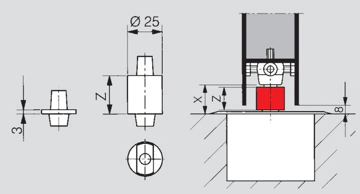 Dormakaba 125SPIN Spindle Insert 12.5mm - Image 2