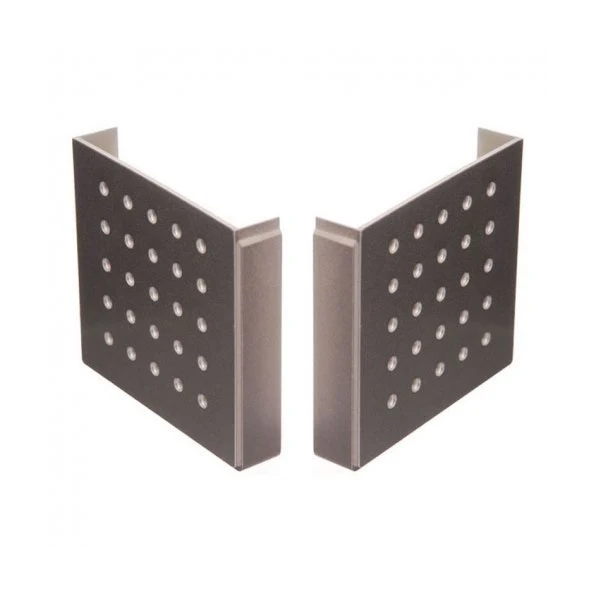 Dormakaba 43000301 TS93 EN1-5 Body End Caps in Contur Design Silver (Set of 2)