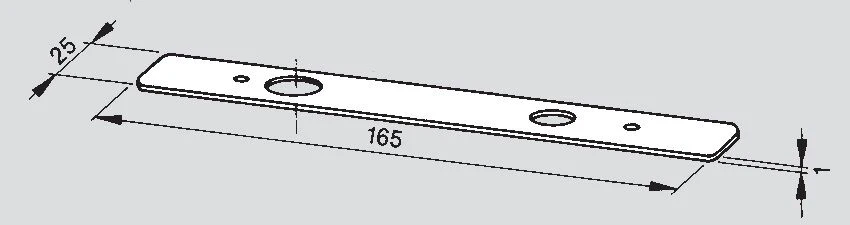 Dormakaba 8064 46020044 Cover Plate Satin Stainless Steel - Image 2