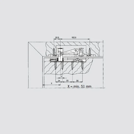 Dormakaba 8066 Top Center for Double Action Doors 46300006 - Image 3