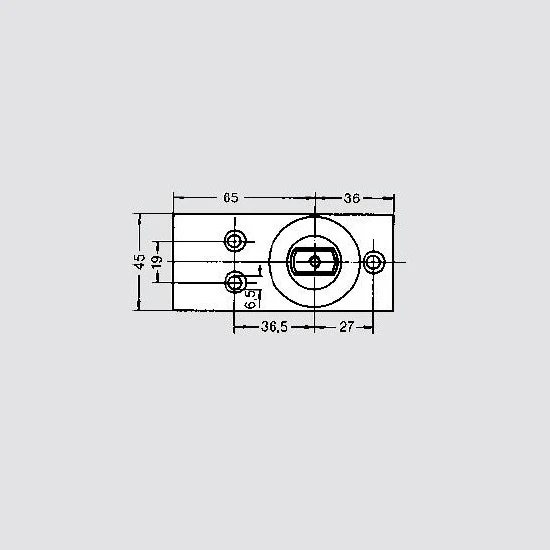 Dormakaba 8560G Standard Floor Pivot with Flat Spindle 65540000 - Image 3