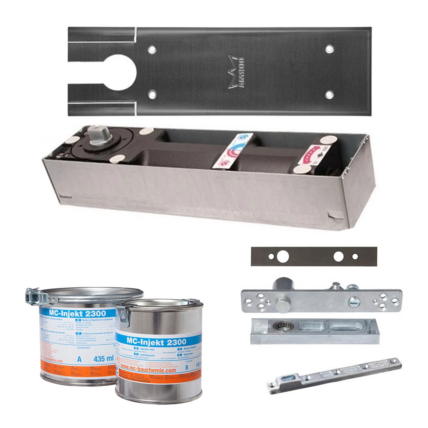Dormakaba Door Closer Universal Floor Spring Non Hold Open Double Action Kit BTS75VT