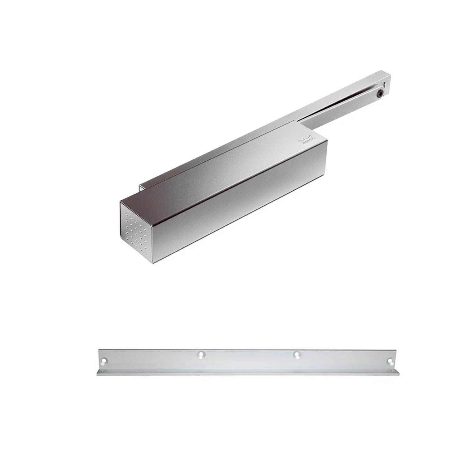 Dormakaba EN1-5 Cam Action Door Closer Push Side w/ Slide Arm and Bracket Silver TS93G15GNAB