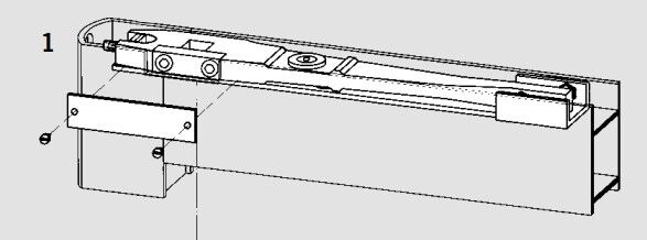 Dormakaba RTS85A EN4 Transom Concealed Aluminium RTS85 Door Closer Set Non Hold Open - Image 3