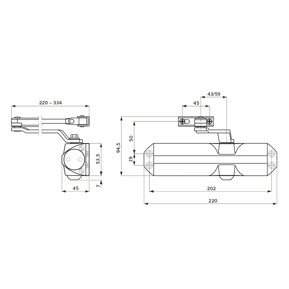 Dormakaba TS68 EN2-4 Door Closer Back Check Fire Rated Silver 66410501 - Image 2