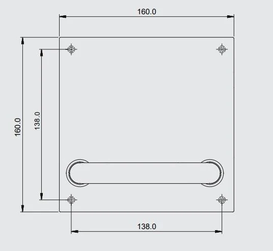 Dormakaba 1502 Plate with D Pull Handle - Available in Left or Right Handing - Image 2