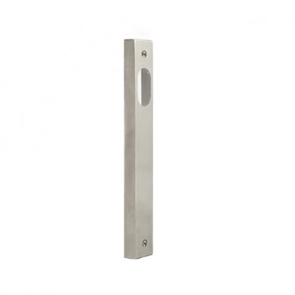 Dormakaba 6400 Series Narrow Internal Square End Plain Plate Visible Fix Satin Stainless Steel