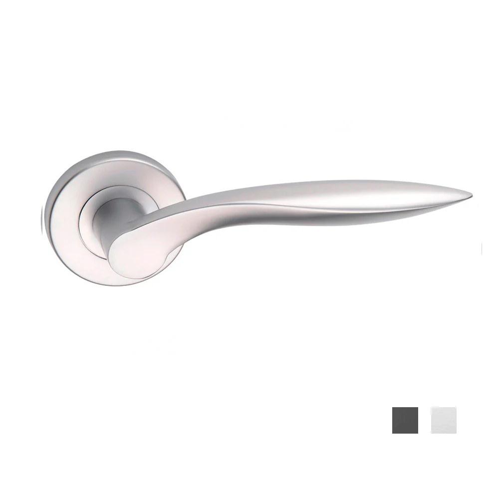 Dormakaba 8300/6 Vision Passage Door Lever Handle on Round Rose
