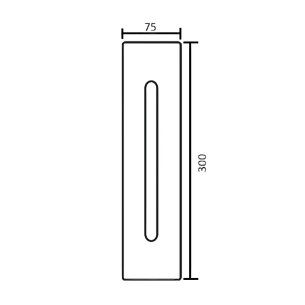 Dormakaba D-Pull On Plate Stainless Steel 300x75mm & 150mm D Pull 3075V-H15SSS - Image 2