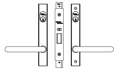 Dormakaba Double Cylinder Lockpack 23mm Backset Keyed Alike SB2212KIT01SSKA - Image 2