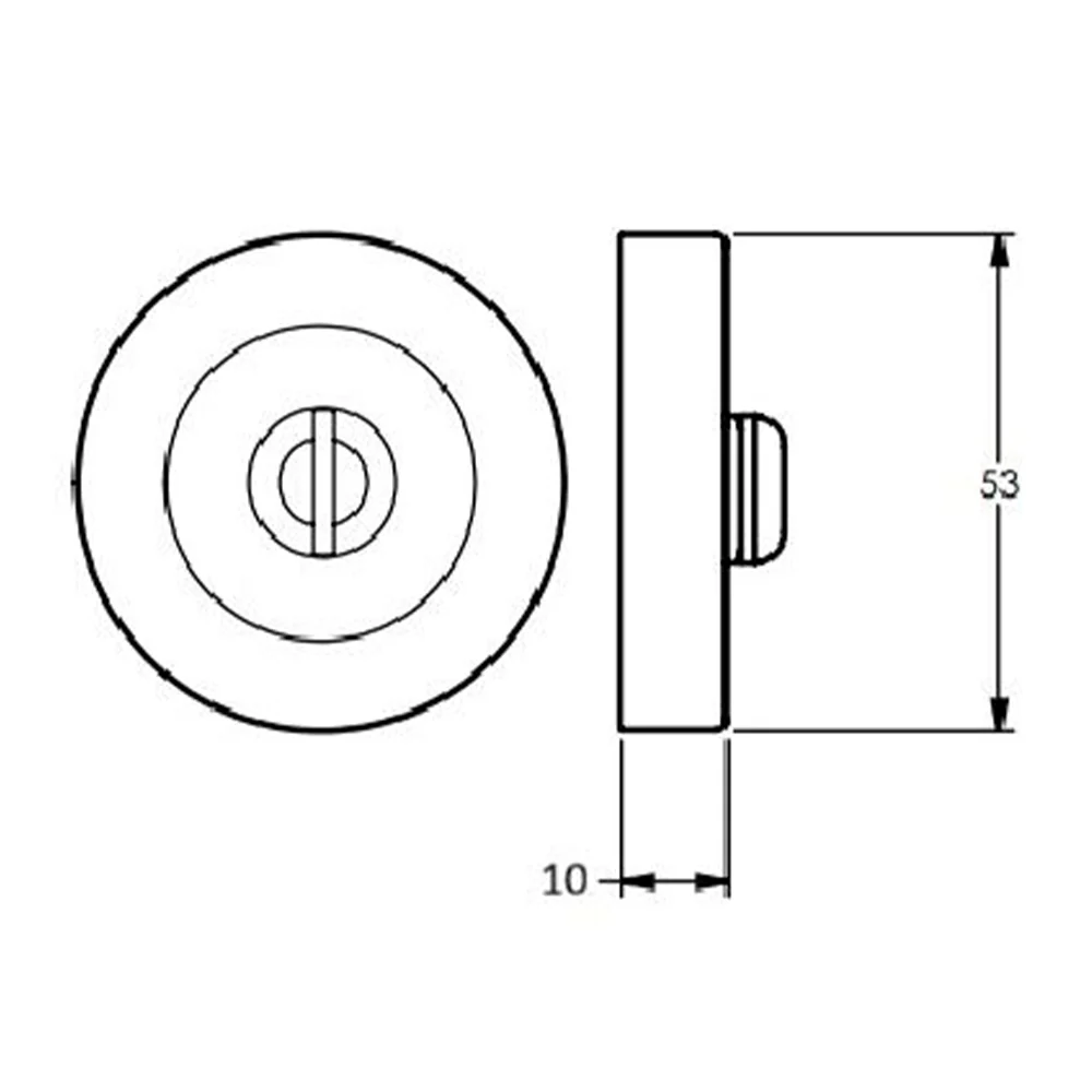 Dormakaba Emergency Release Escutcheon 54mm x 12mm - Available in Various Finishes - Image 4