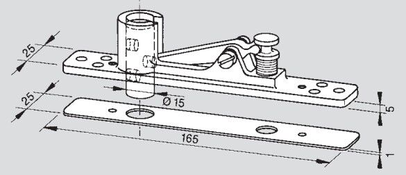 Dormakaba EN-3 Floor Spring Body Combi Pack For Timber Door BTS803T - Image 4