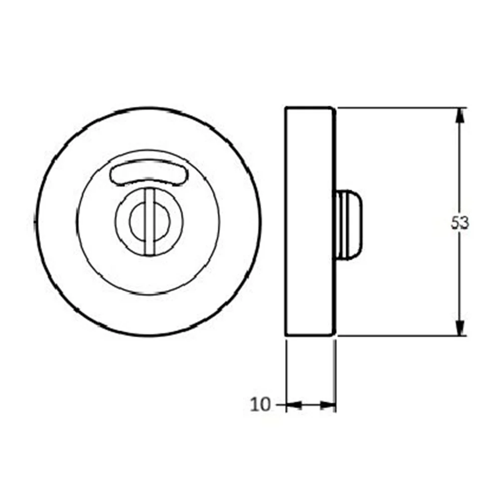 Dormakaba 4309 Indicating Emergency Release Escutcheon 54MM - Available in Various Finishes - Image 4