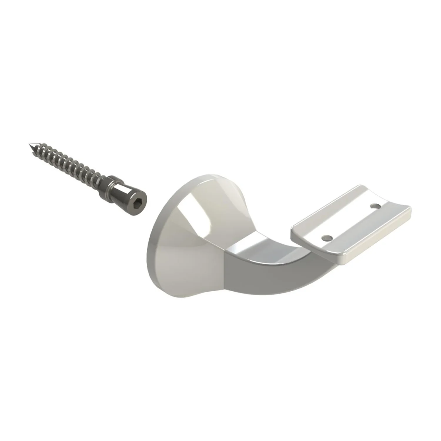 Emro Deluxe Concealed Stair Rail Curve Top Bracket 446CT - Available in Various Finishes - Image 10