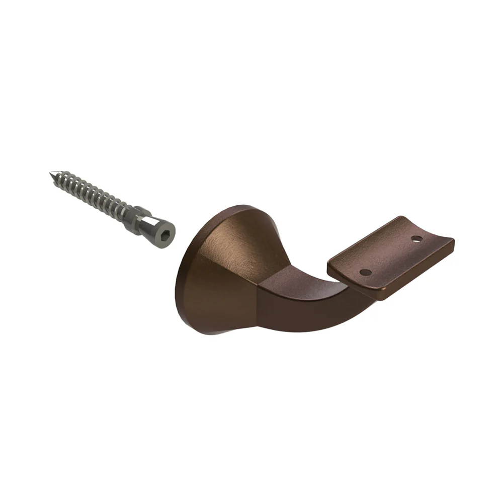 Emro Deluxe Concealed Stair Rail Curve Top Bracket 446CT - Available in Various Finishes - Image 4