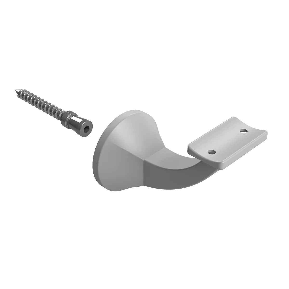 Emro Deluxe Concealed Stair Rail Curve Top Bracket 446CT - Available in Various Finishes - Image 8