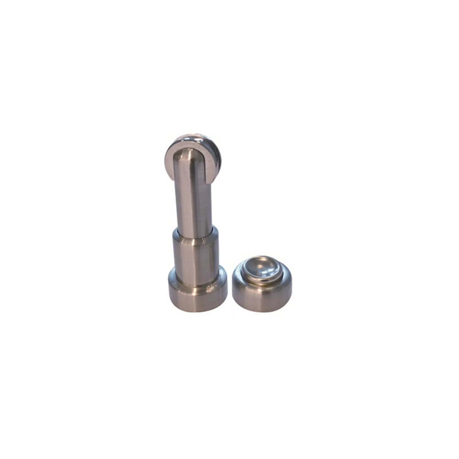 Emro Magnetic Door Stop Round Adjustable 83-90mm Satin Zinc Alloy 50018R