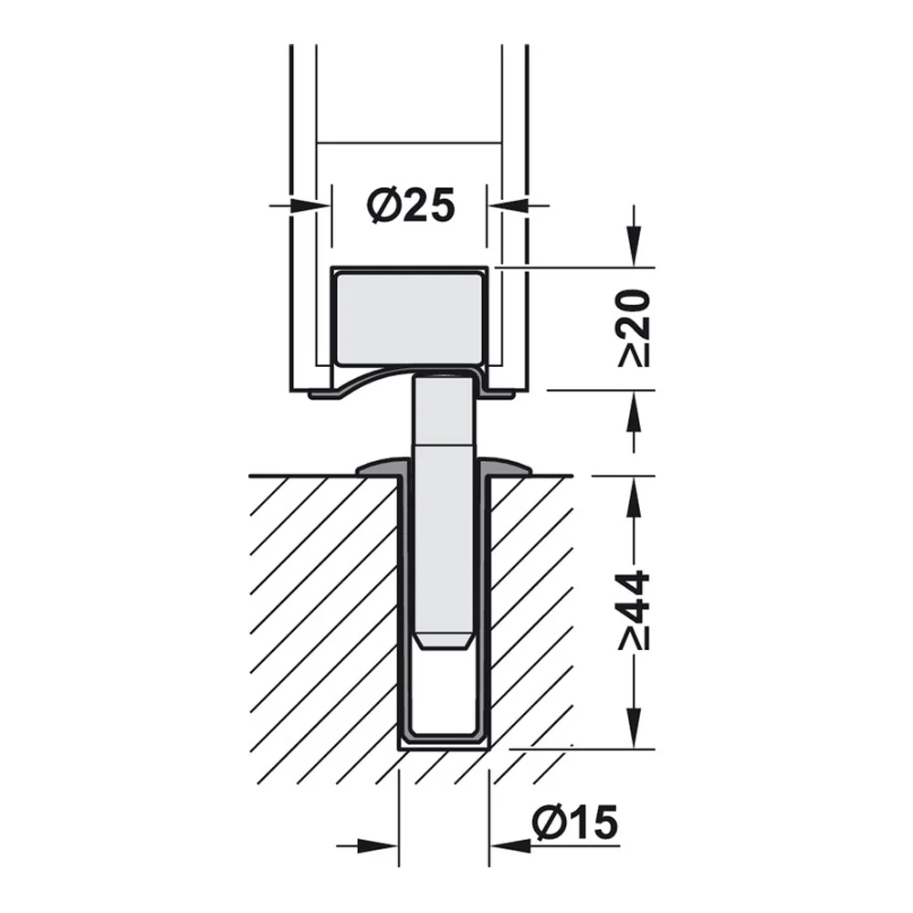 Fantom Magnetic Door Stop Concealed - Available in Various Finishes - Image 10