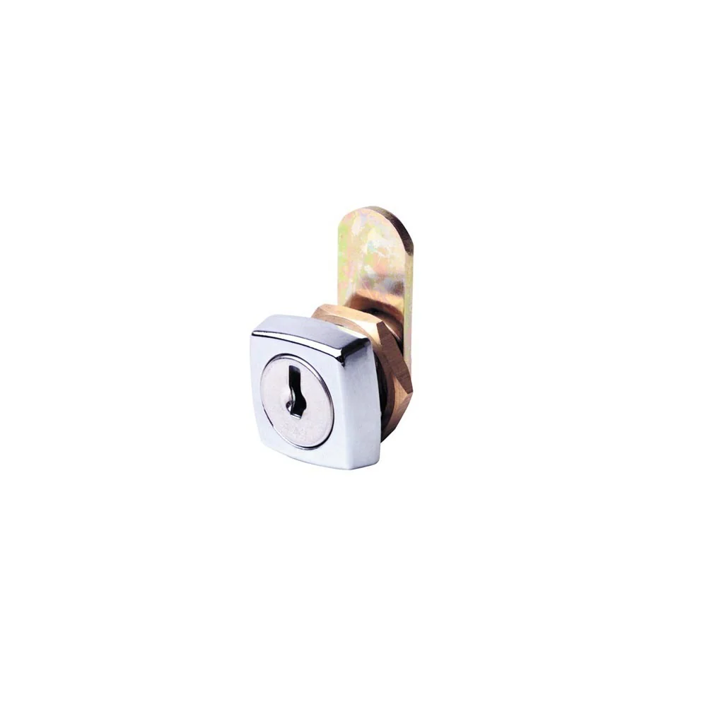 Firstlock Cabinet Cam Lock Square Face 16mm Keyed Alike Chrome Plate NX16SKA