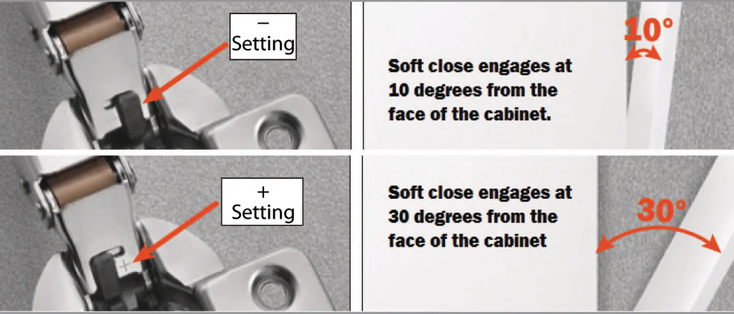 Hafele Salice Silentia 105 Cabinet Hinge Soft Close Pair DP 48/6 329.28.710 Hinge Display Pack 1 - Image 4