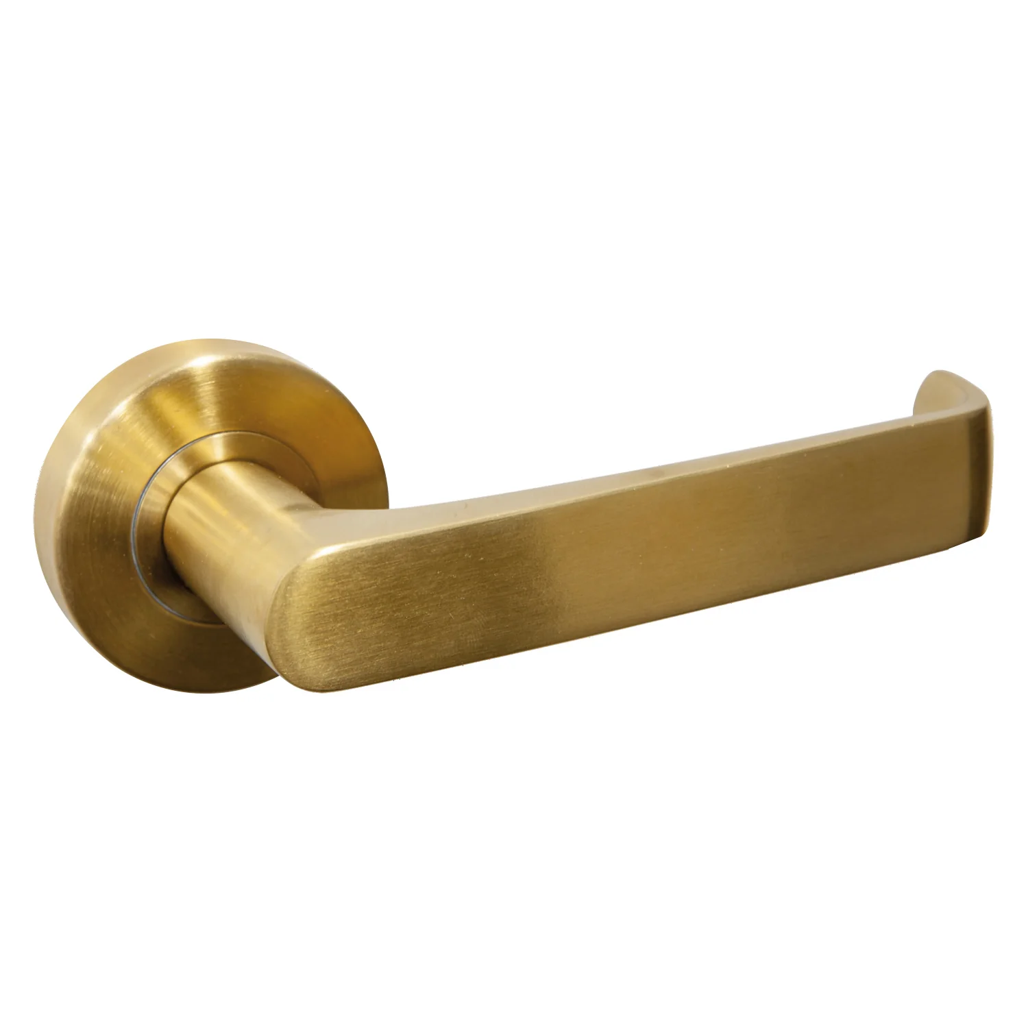 Hafele Torquay Door Lever Handle on Round Rose - Available in Passage and Privacy Set - Image 5
