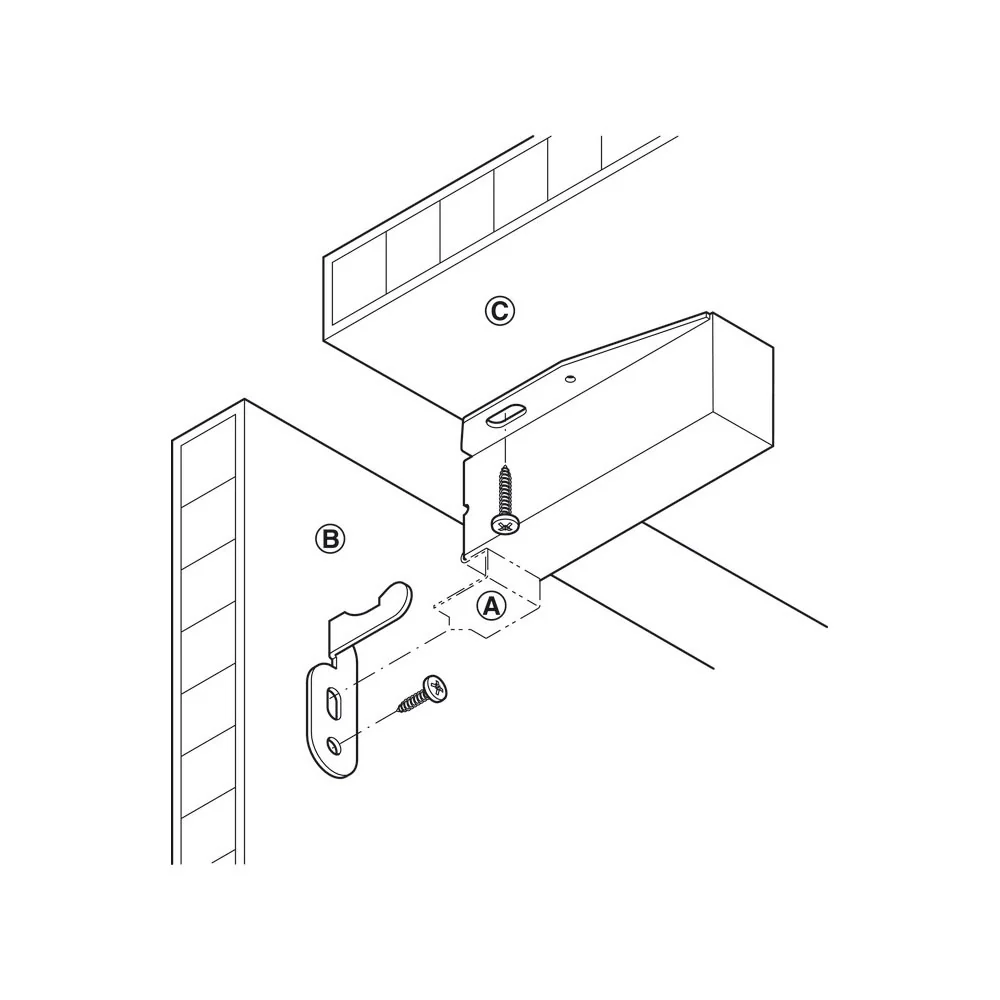 Hafele Touch Latch Automatic Spring Latch 245.56.901 - Image 4