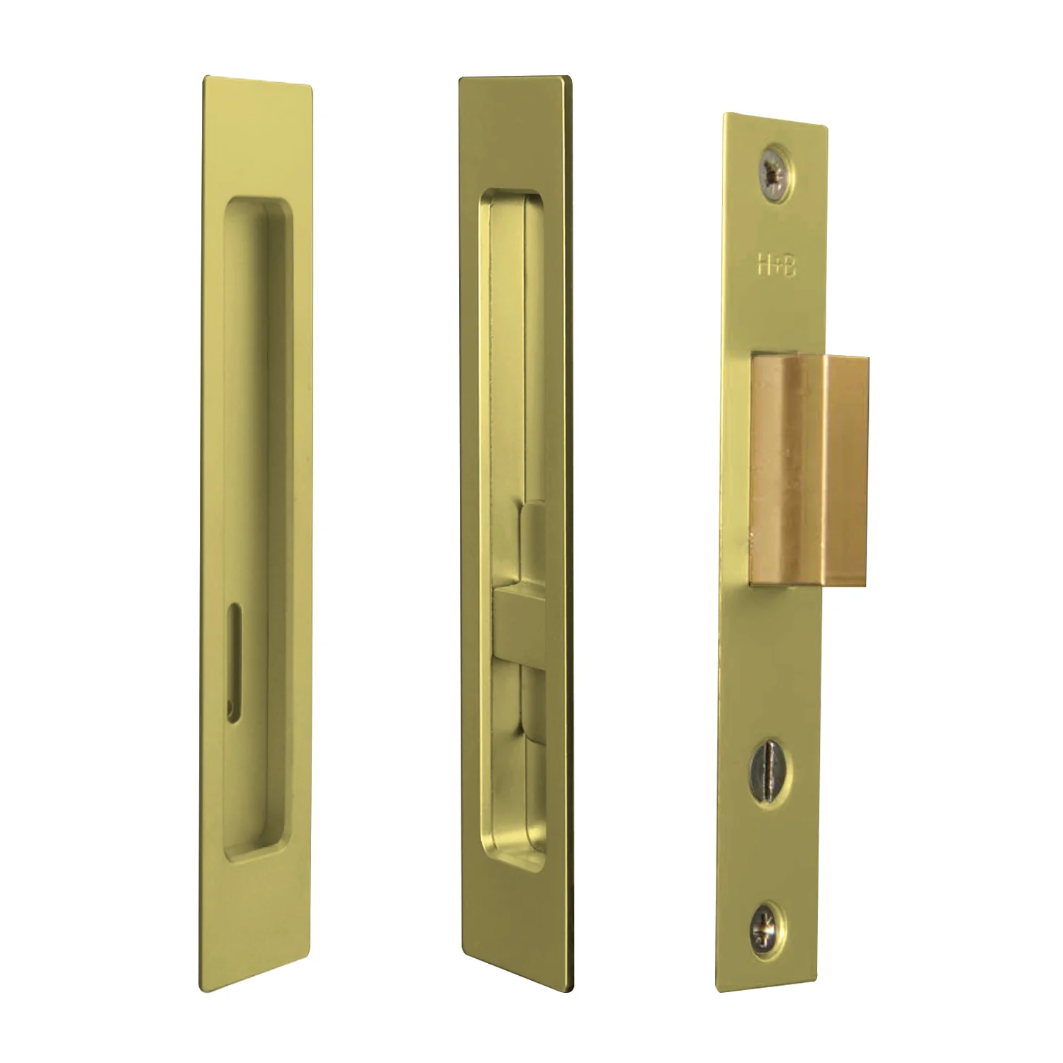 Halliday & Baillie Pivot Door Privacy Set Flush Pull with Snib and Indicator 1485 - Image 10