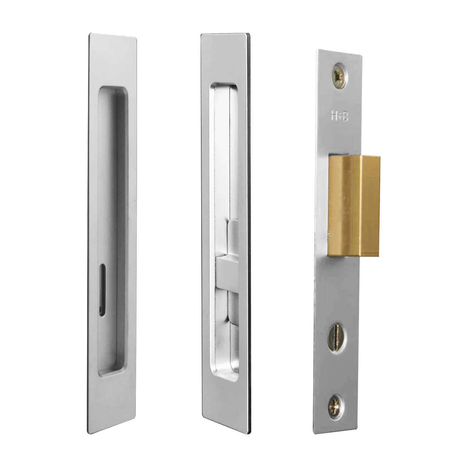 Halliday & Baillie Pivot Door Privacy Set Flush Pull with Snib and Indicator 1485 - Image 14