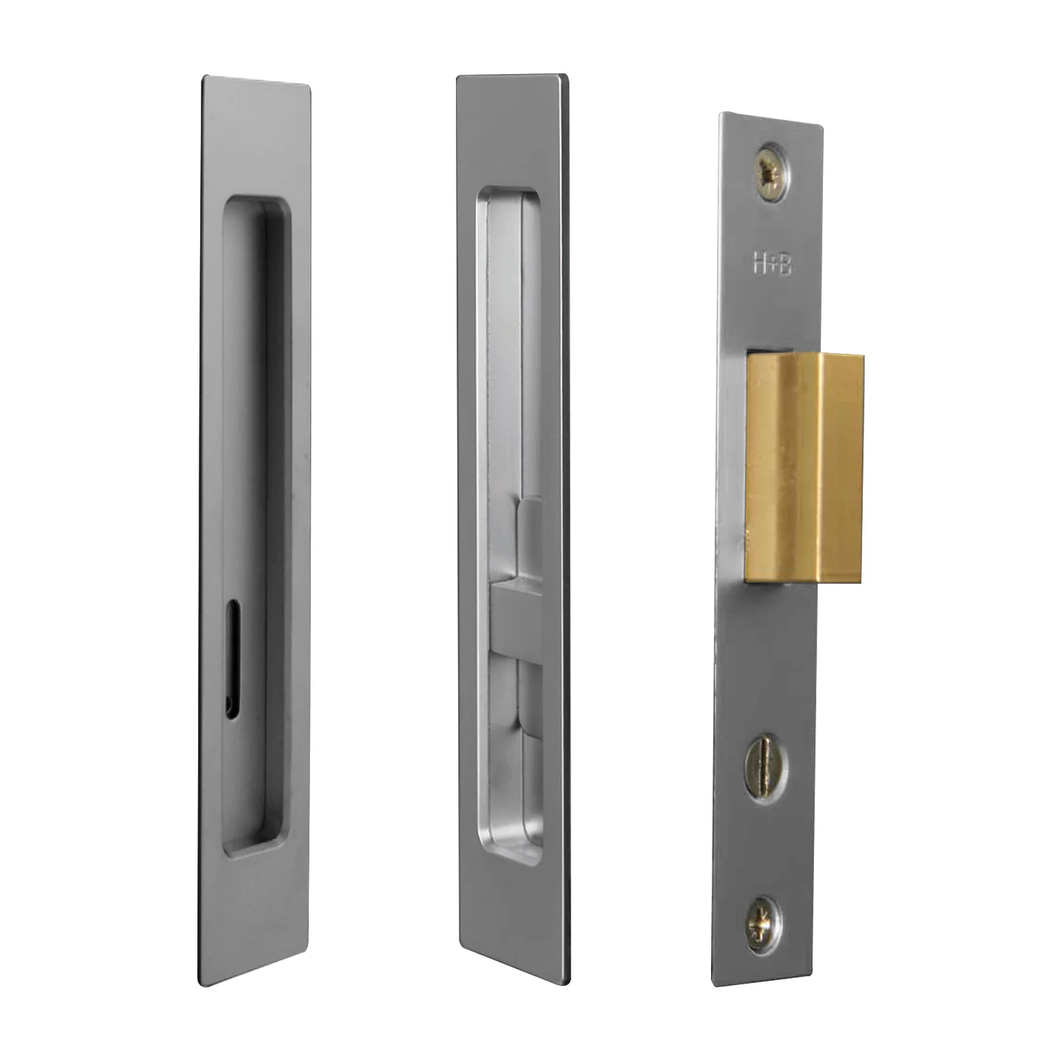 Halliday & Baillie Pivot Door Privacy Set Flush Pull with Snib and Indicator 1485 - Image 4
